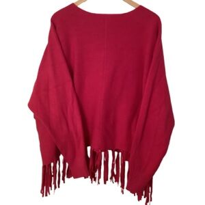 Brand Bazar Pink Fringe Women's Sweater